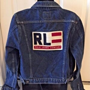 Ralph Lauren Polo Womens Trucker Jeans Jacket L